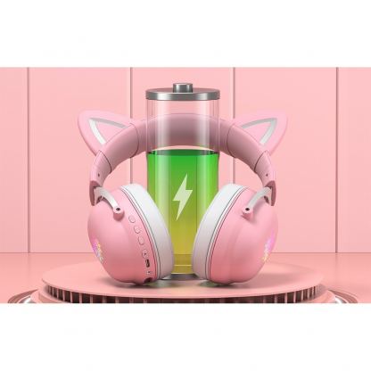 Onikuma B20 Gaming Wireless Over-Ear Headphones - безжични блутут слушалки за мобилни устройства (розов) 7