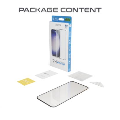 Prio 3D Anti-Scratch Full Screen Tempered Glass - калено стъклено защитно покритие за дисплея на Samsung Galaxy S24 Ultra (черен-прозрачен) 2