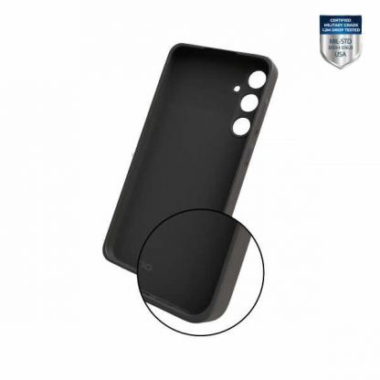 Prio Liquid Silicone Case - силиконов (TPU) калъф за Samsung S24 Plus (черен) 2