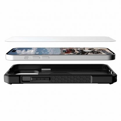 Urban Armor Gear Glass Screen Shield Plus - най-висок клас стъклено защитно покритие за дисплея на iPhone 14 Pro Max (прозрачен) 5