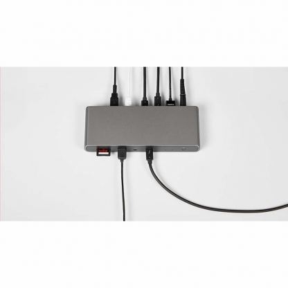 LMP USB-C ThunderDock - мултифункционален хъб за свързване на допълнителна периферия за компютри с USB-C (тъмносив) 3