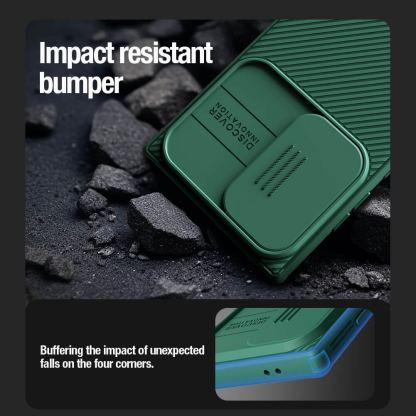 Nillkin CamShield Pro Case - хибриден удароустойчив кейс за Samsung Galaxy S24 Ultra (зелен) 5