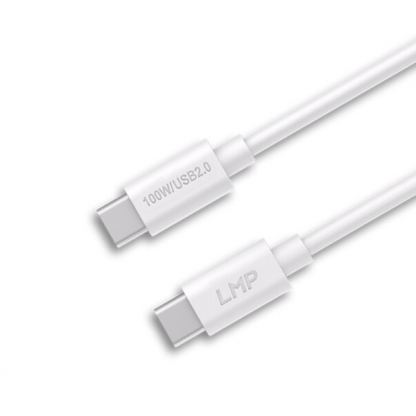 LMP USB-C to USB-C Cable 100W - USB-C към USB-C кабел за устройства с USB-C порт (100 см) (бял) 3