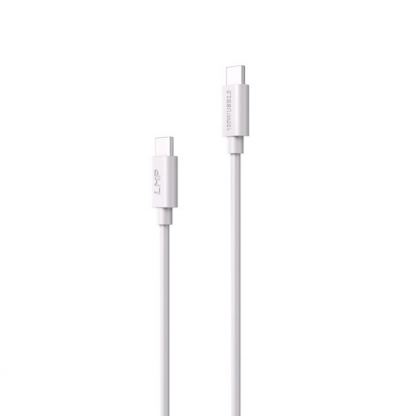 LMP USB-C to USB-C Cable 100W - USB-C към USB-C кабел за устройства с USB-C порт (50 см) (бял) 2