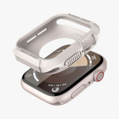 Spigen Rugged Armor Case - хибриден кейс с висока степен на защита за Apple Watch 44мм, 45мм (бежов) 4