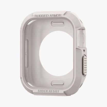 Spigen Rugged Armor Case - хибриден кейс с висока степен на защита за Apple Watch 44мм, 45мм (бежов) 5