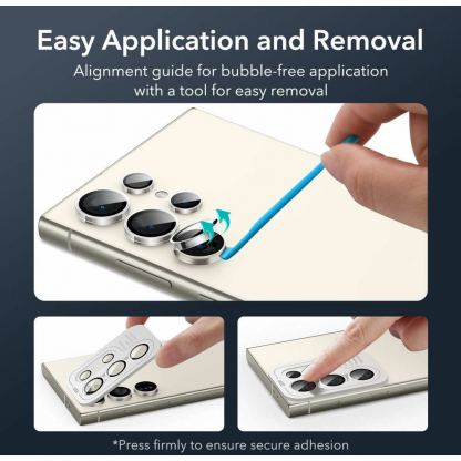 ESR Tempered Glass Camera Lens Protector - предпазни стъклени лещи за камерата на Samsung Galaxy S24 Ultra (прозрачен) 7