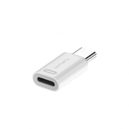 4smarts Lightning Female to USB-C Male Adapter 27W 2 Pack  - 2 броя адаптери от Lightning женско към USB-C мъжко за iPhone и устройства с USB-C порт (бял) 2
