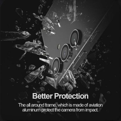 Nillkin CLRFilm Tempered Glass Lens Protector - предпазни стъклени лещи за камерата на Samsung Galaxy S24 Plus (черен) 6