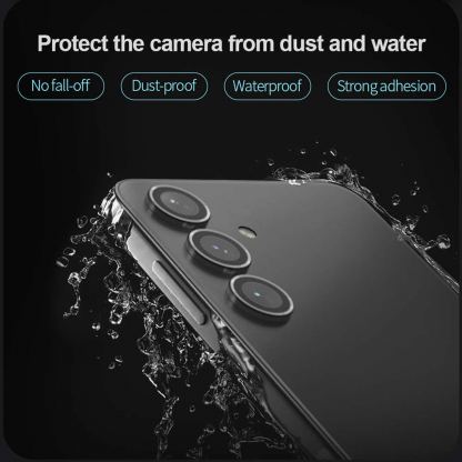 Nillkin CLRFilm Tempered Glass Lens Protector - предпазни стъклени лещи за камерата на Samsung Galaxy S24 Plus (черен) 7