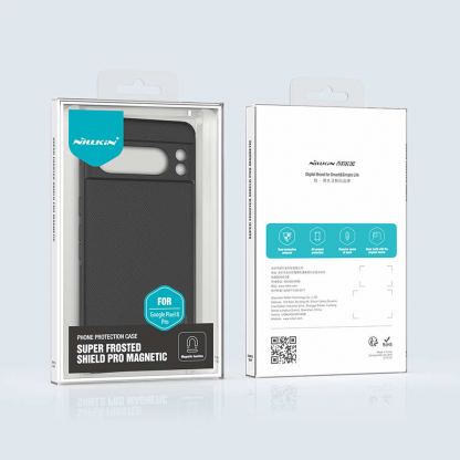 Nillkin Super Frosted Pro Magnetic Case - хибриден удароустойчив кейс с MagSafe за Samsung Galaxy S24 Ultra (черен)  2