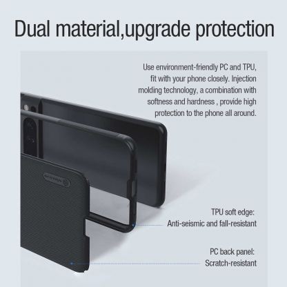 Nillkin Super Frosted Pro Magnetic Case - хибриден удароустойчив кейс с MagSafe за Samsung Galaxy S24 Ultra (черен)  4