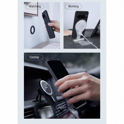 Nillkin Super Frosted Pro Magnetic Case - хибриден удароустойчив кейс с MagSafe за Samsung Galaxy S24 Ultra (черен)  5
