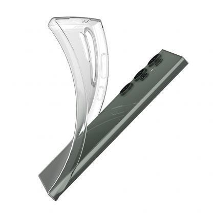 Ultra Clear TPU Cover - силиконов (TPU) калъф за Samsung Galaxy S24 Ultra (прозрачен)  2