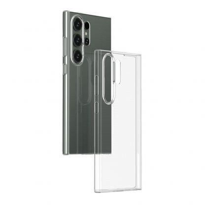Ultra Clear TPU Cover - силиконов (TPU) калъф за Samsung Galaxy S24 Ultra (прозрачен)  6
