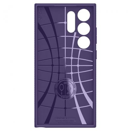 Spigen Liquid Air Case - силиконов (TPU) калъф с висока степен на защита за Samsung Galaxy S24 Ultra (лилав) 4