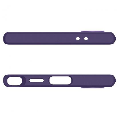 Spigen Liquid Air Case - силиконов (TPU) калъф с висока степен на защита за Samsung Galaxy S24 Ultra (лилав) 6