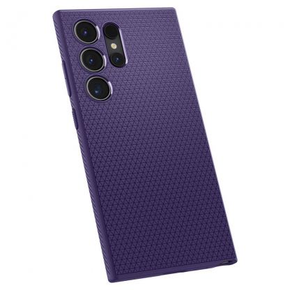 Spigen Liquid Air Case - силиконов (TPU) калъф с висока степен на защита за Samsung Galaxy S24 Ultra (лилав) 9