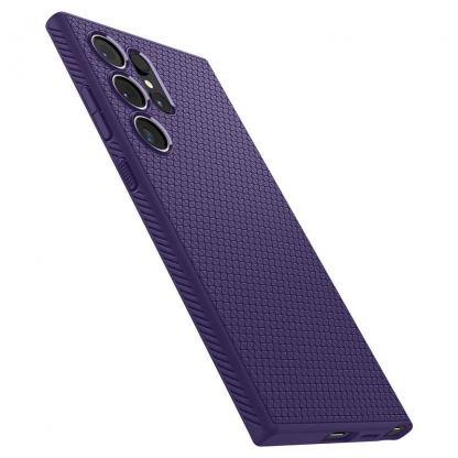 Spigen Liquid Air Case - силиконов (TPU) калъф с висока степен на защита за Samsung Galaxy S24 Ultra (лилав) 11