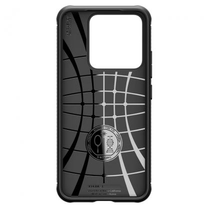 Spigen Rugged Armor Case - тънък качествен силиконов (TPU) калъф за Xiaomi 14 (черен) 3