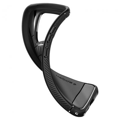 Spigen Rugged Armor Case - тънък качествен силиконов (TPU) калъф за Xiaomi 14 (черен) 10
