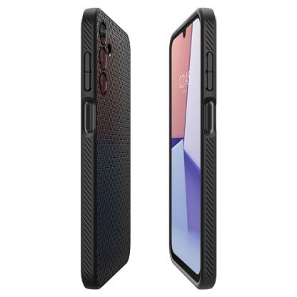 Spigen Liquid Air Case - силиконов (TPU) калъф с висока степен на защита за Samsung Galaxy A15, Galaxy A15 5G (черен)  10