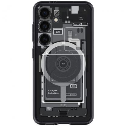 Spigen Ultra Hybrid OneTap MagSafe Case - хибриден кейс с висока степен на защита с MagSafe за Samsung Galaxy S24 (черен)  7