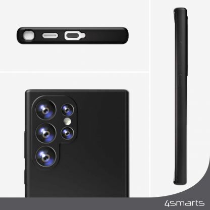 4smarts Cupertino Silicone Qi2 Case - силиконов (TPU) калъф с MagSafe за Samsung Galaxy S24 Ultra (черен) 5