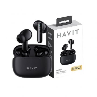 Havit TWS TW967 Earphones - безжични блутут слушалки с кейс за мобилни устройства (черен) 5
