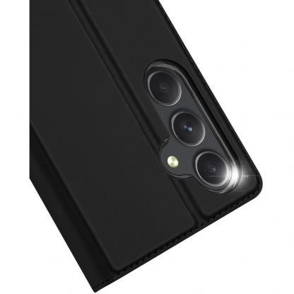 Dux Ducis Skin Pro Case - кожен калъф с поставка и отделение за кр. карти за Samsung Galaxy S24 Plus (черен) 3