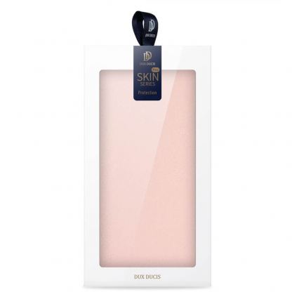 Dux Ducis Skin Pro Case - кожен калъф с поставка и отделение за кр. карти за Samsung Galaxy S24 Ultra (розов) 11