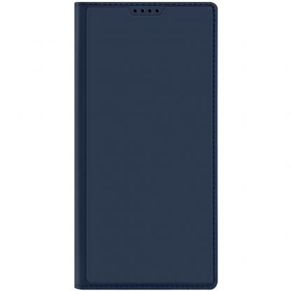 Dux Ducis Skin Pro Case - кожен калъф с поставка и отделение за кр. карти за Samsung Galaxy S24 Ultra (тъмносин) 10