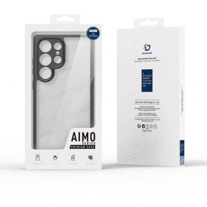 Dux Ducis Aimo Hybrid Case - хибриден удароустойчив кейс Samsung Galaxy S24 Ultra (черен-прозрачен) 3