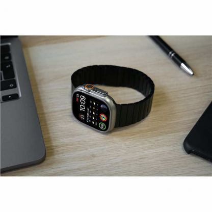 Mobile Origin Watch Titanium Band - титаниева каишка за Apple Watch 42мм, 44мм, 45мм, 46мм, Ultra 49мм (черен) 5