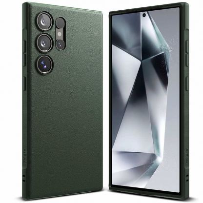 Ringke Onyx Case - силиконов (TPU) калъф за Samsung Galaxy S24 Ultra (зелен) 2