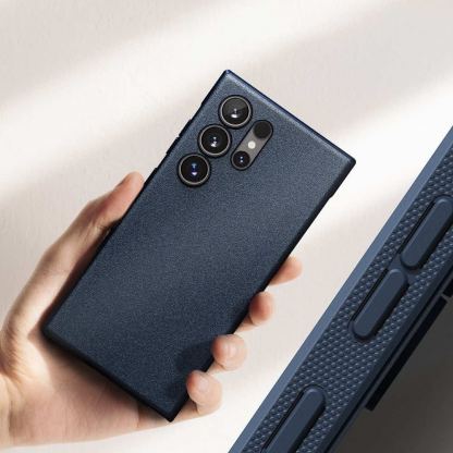 Ringke Onyx Case - силиконов (TPU) калъф за Samsung Galaxy S24 Ultra (тъмносин) 6