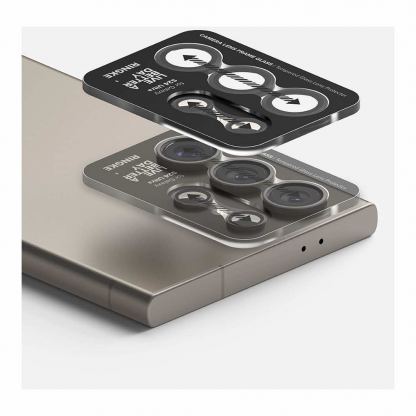 Ringke Camera Lens Frame Glass - предпазни стъклени лещи за камерата на Samsung Galaxy S24 Ultra (черен) 3