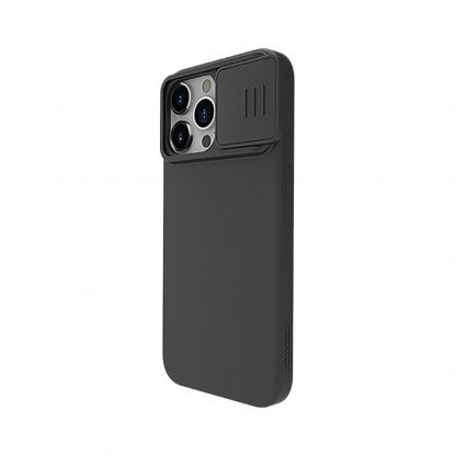 Nillkin CamShield Silky Magnetic Silicone Case - силиконов (TPU) калъф с MagSafe за iPhone 15 Pro (черен) 4