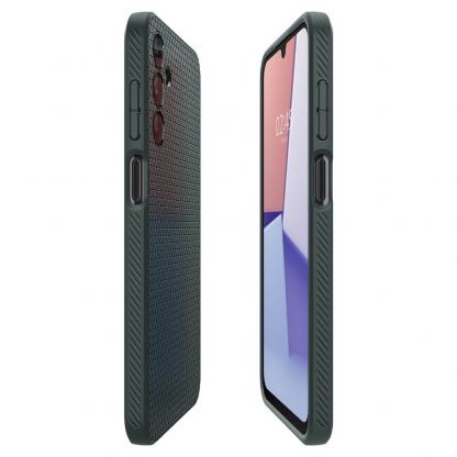 Spigen Liquid Air Case - силиконов (TPU) калъф с висока степен на защита за Samsung Galaxy A15, Galaxy A15 5G (зелен) 9