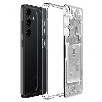 Spigen Ultra Hybrid Zero One Case - хибриден кейс с висока степен на защита за Samsung Galaxy S24 (бял)  10