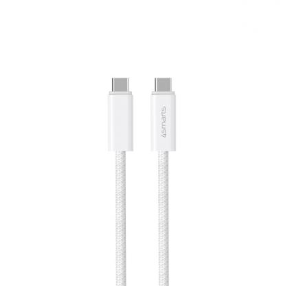 4smarts PremiumCord USB-C to USB-C Cable 240W - кабел с бързо зареждане за устройства с USB-C порт (150 см) (бял)  3