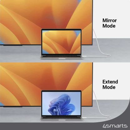 4smarts 4K 60Hz USB-C to HDMI Cable - кабел с поддръжка на 4K за свързване от USB-C към HDMI (200 см) (бял) 8