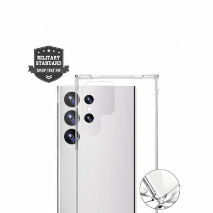 4smarts Hard Cover Ibiza - хибриден удароустойчив кейс за Samsung Galaxy S24 Ultra (прозрачен) 2