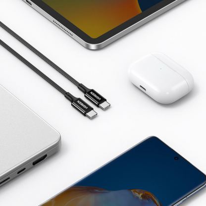 Ugreen USB-C to USB-C Fast Charging Cable 100W - USB-C към USB-C кабел за устройства с USB-C порт (200 см) (черен) 4