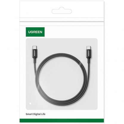 Ugreen USB-C to USB-C Fast Charging Cable 100W - USB-C към USB-C кабел за устройства с USB-C порт (200 см) (черен) 5