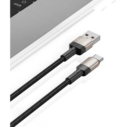 Tech-Protect Ultraboost Evo USB-A to USB-C Cable 100W - кабел с въжена оплетка за устройства с USB-C порт (100 см) (бежов) 4