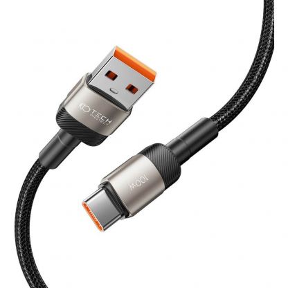 Tech-Protect Ultraboost Evo USB-A to USB-C Cable 100W - кабел с въжена оплетка за устройства с USB-C порт (100 см) (бежов) 5