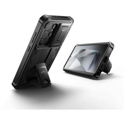 Tech-Protect Kevlar Cam Plus Case - удароустойчив хибриден кейс за Samsung Galaxy S24 Ultra (черен) 3