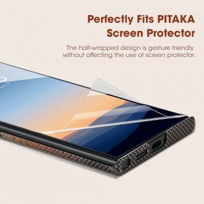 Pitaka MagEZ 4 1500D Aramid Fiber MagSafe Case - кевларен кейс с MagSafe за Samsung Galaxy S24 Ultra (шарен)  6