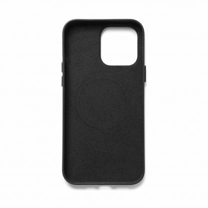 Mujjo Full Leather MagSafe Wallet Case - премиум кожен (естествена кожа) кейс с MagSafe за iPhone 14 Pro Max (черен) 7